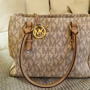 Michael Kors Beige Logo Tote